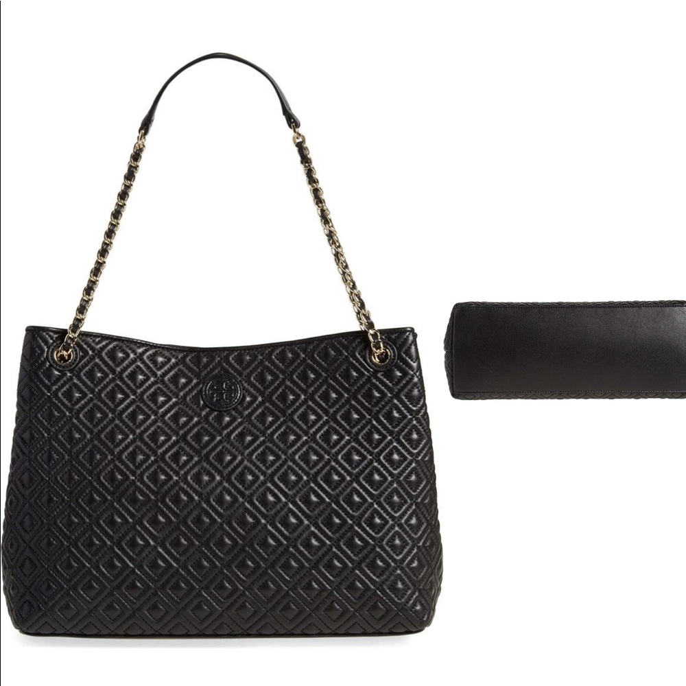 Marion Diamond Quilted Lambskin Leather Tote